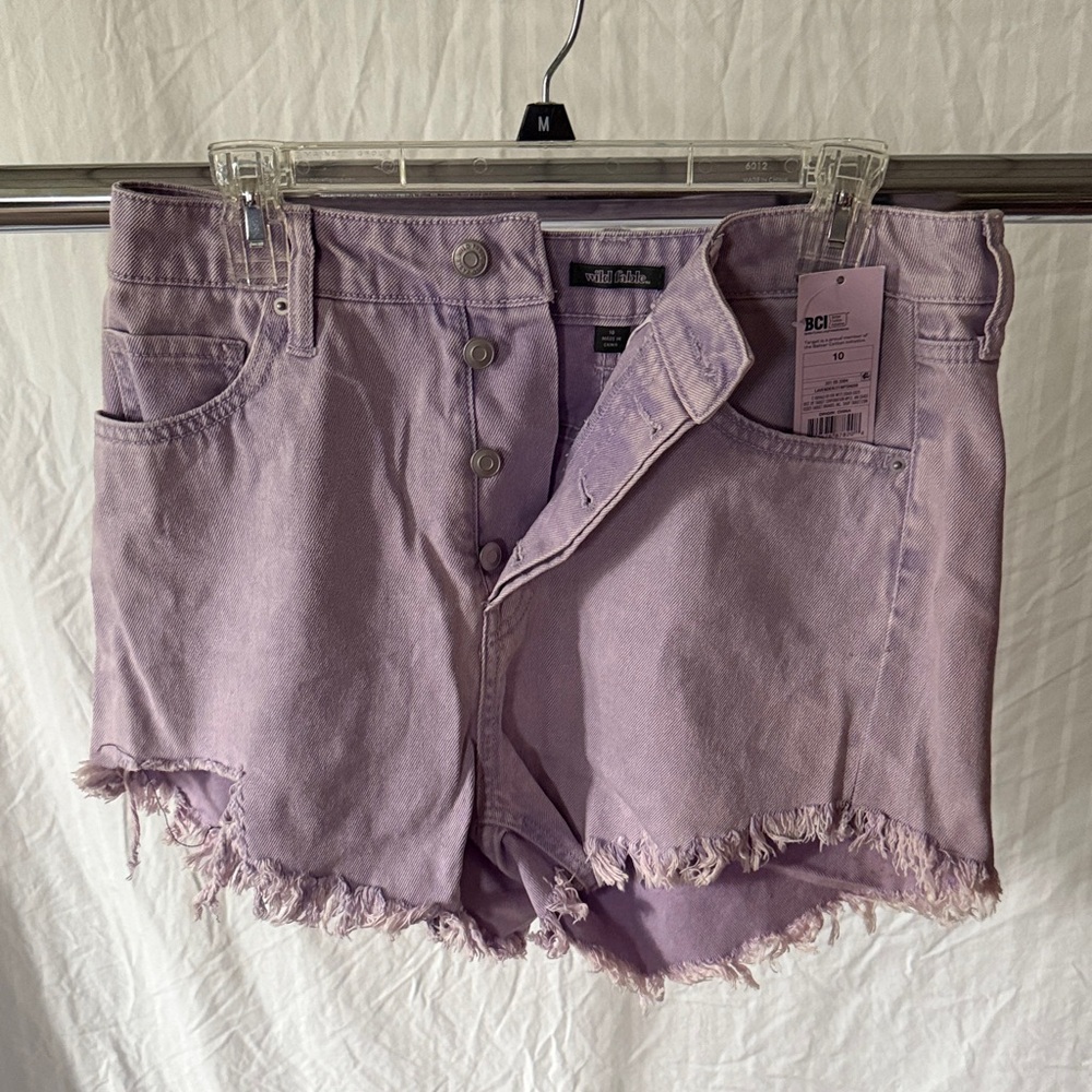 Target Lavender Jean Shorts